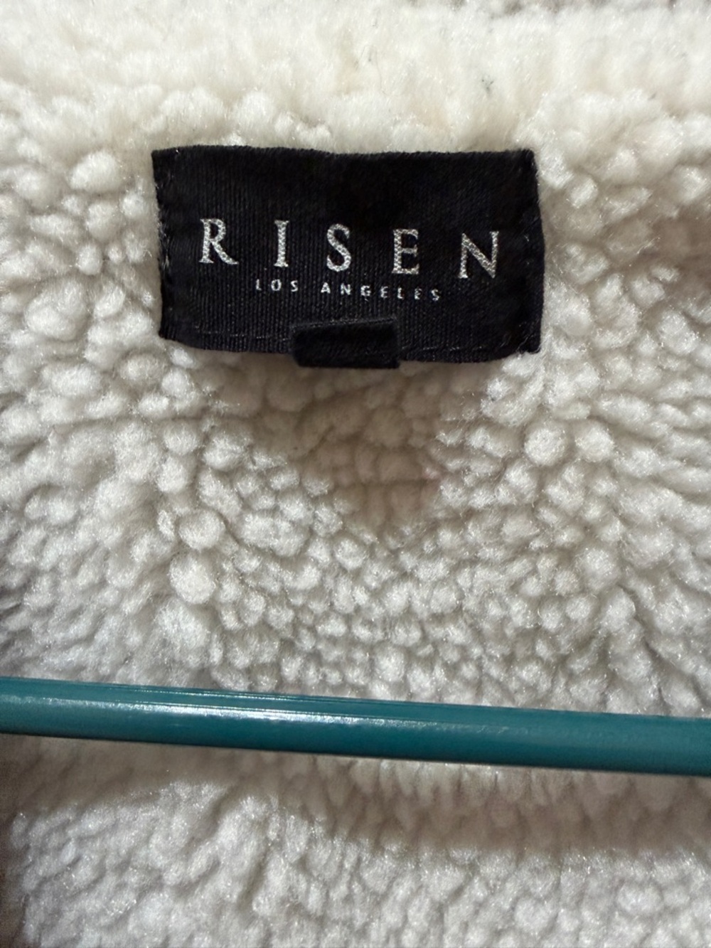 Risen Los Angeles Plaid Sherpa-Lined Vest in Green and Black - Picture 3 of 6